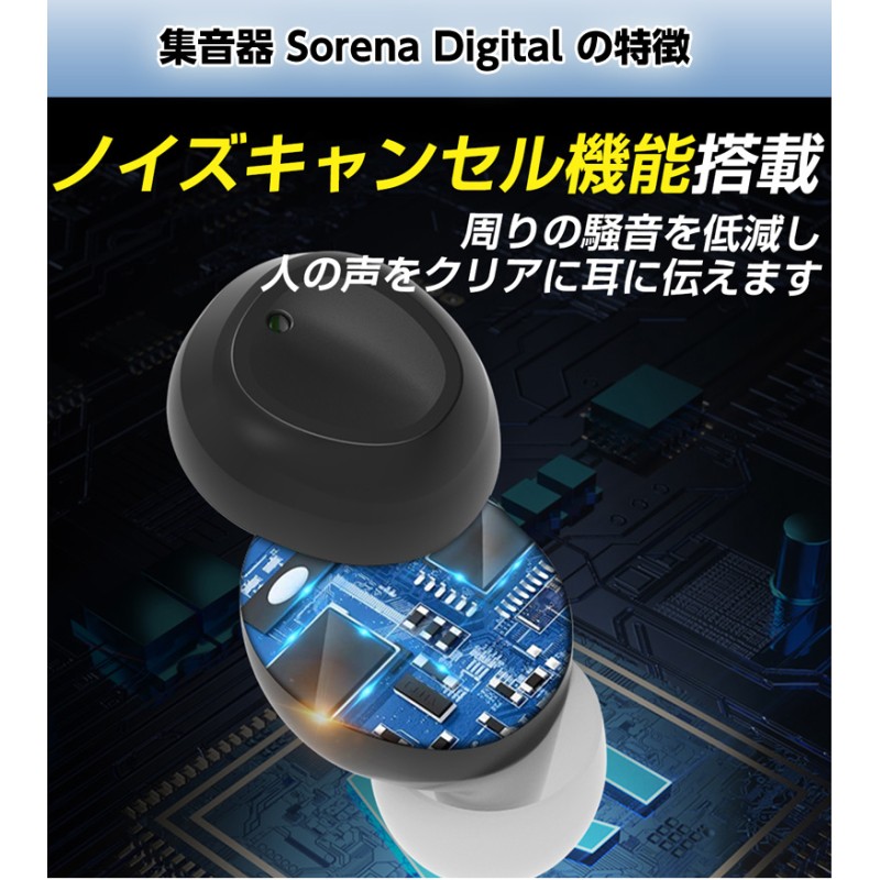 スタイリッシュ集音器 sorena Digital 集音器 お洒落 格好いい ノイズ