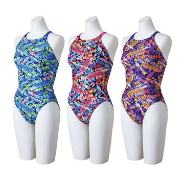 MIZUNO EXER SUITS N2MAB785- 女泳衣 連身中叉泳衣 耐久 練習型【iSport愛運動】