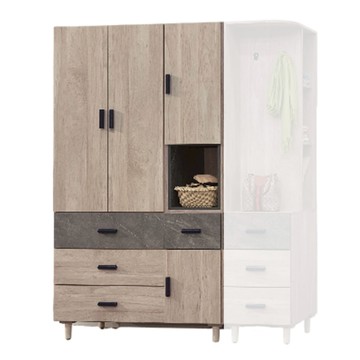 【MUNA家居】夏莉4X7尺衣櫃(F806)