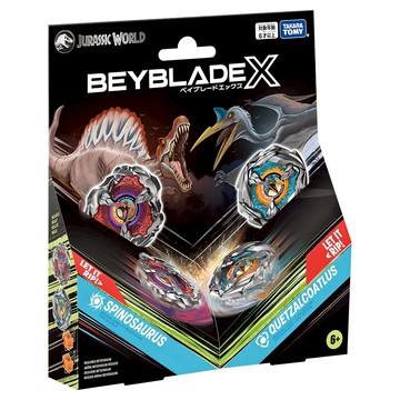 TAKARA TOMY A.R.T.S BEYBLADE X 侏羅紀世界戰鬥陀螺X BX-41  棘龍 + 翼龍  1個