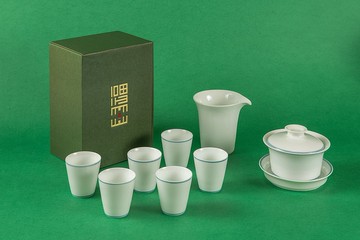 釅韻逸品【精緻德化白瓷茶杯六入】