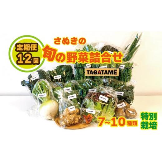 ふるさと納税 香川県 さぬき市 野菜 特別栽培 定期便 セット 12回 1年間 詰め合わせ 栽培期間中農薬不使用 7〜10種類 旬の採れたて お野菜 詰め合わせ セット…