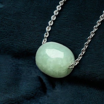 果綠翡翠路路通項鍊 | 天然緬甸玉翡翠A貨 | 送禮