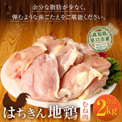 ふるさと納税 室戸市 はちきん地鶏むね肉2kg