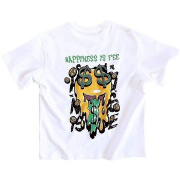 購買快樂 280G(10.5OZ) 重磅 100%棉 Oversize Tee T-Shirt 白色