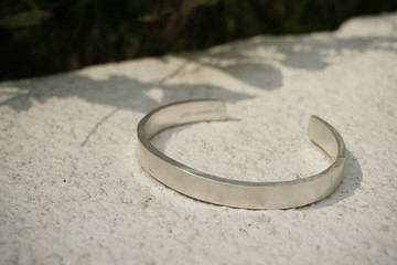 厚鎚痕手環8mm