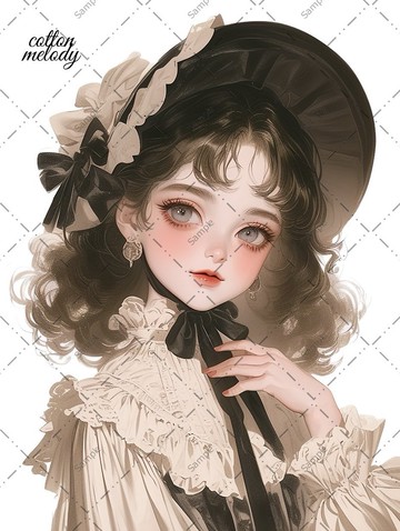 原廠貼紙 no.1060 人物貼紙 原創貼紙 人物貼紙 少女貼紙 原創人物貼紙