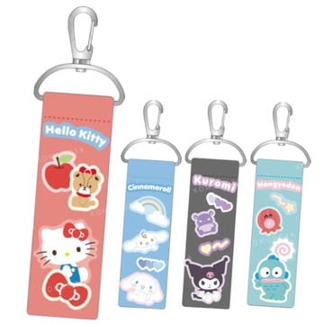 小禮堂 Sanrio 三麗鷗 DIY布標鑰匙圈 (角色款) Kitty 酷洛米 大耳狗 人魚漢頓