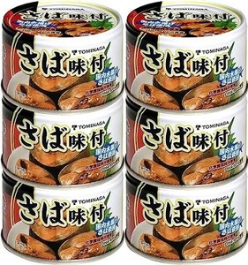 トミナガ さば 味付 醤油味 缶詰 DHA EPA 含有 150G ×6個 国内水揚 国内加工 鯖缶 サバ缶 TOMINAGA