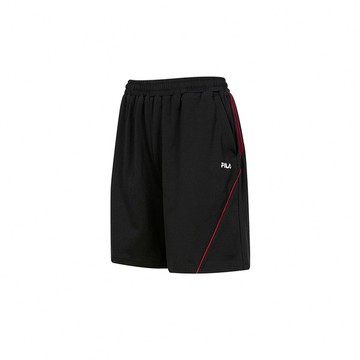 FILA 男針織短褲-黑色 1SHA-1306-BK