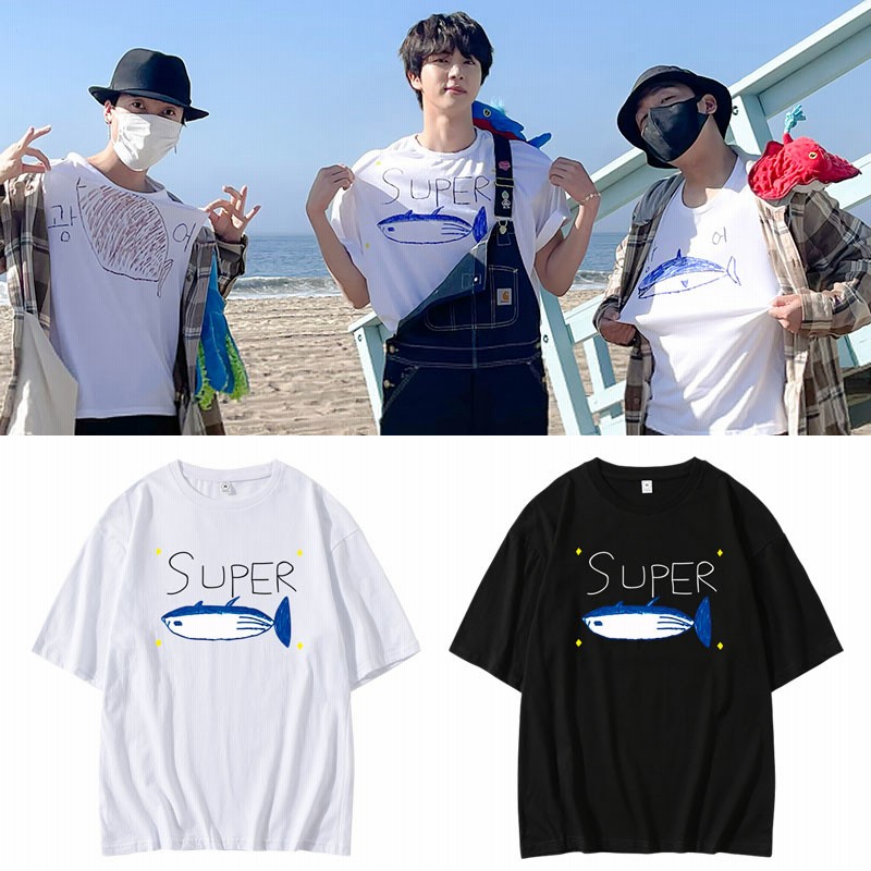 bts着用半袖tシャツ JIN着用半袖tシャツ 防弾少年団トップス 韓国 bts着用半袖tシャツ JIN着用半袖tシャツ 防弾少年団トップス 韓国
