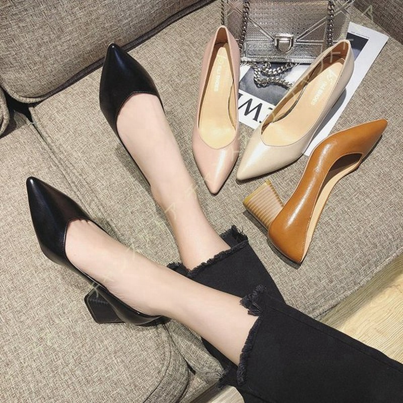 大きいサイズ パンプス 幅広 甲高 3e レディース ヒール高め ウォーキングシューズ ベーシックパンプス キレイめ 美脚 低反発 とんがり チャンキーヒール 通販 Lineポイント最大0 5 Get Lineショッピング