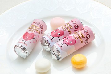 情人節禮物贈品 情人節快樂 單條曼陀珠共四款 (滿百份免費客製印