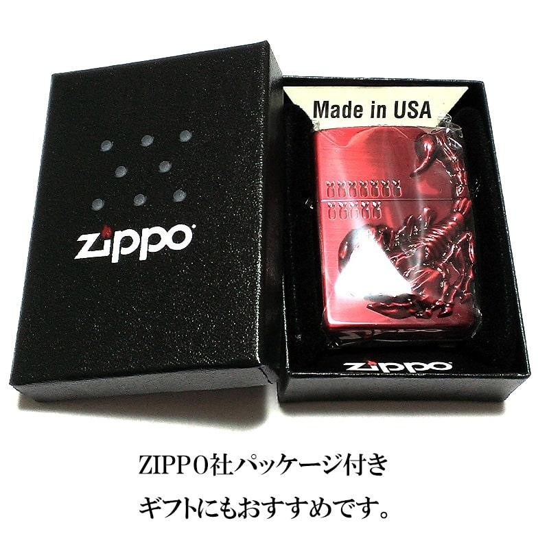 ZIPPO ライター ヴェノム スコーピオン メタル ジッポ レッド サソリ