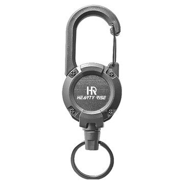 HEARTY RISE 哈帝來斯 HPI-2703 登山扣式伸縮扣 輕量化 高耐用度  黑色  1個  65 cm
