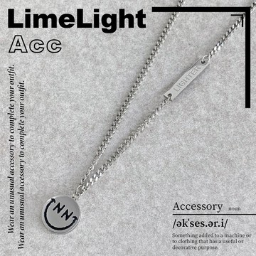 ☆LimeLight☆ 笑臉 微笑 NN笑臉 可愛 簡約 笑臉項鍊 韓國 百搭 百搭 飾品 鈦鋼 項鍊
