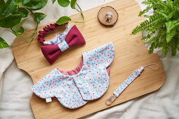 夏日粉花 彌月禮盒組