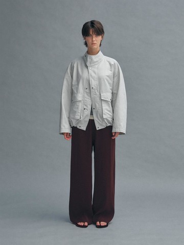 High Neck Field Jumper - Light Gray