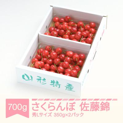 ふるさと納税 村山市 さくらんぼ 佐藤錦 秀Lサイズ 約700g(350g×2パック) バラ詰め 2024年産 山形県産