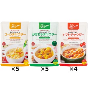 具だくさんチャウダースープセット 3種 詰合せ スープ レトルト 惣菜 国産