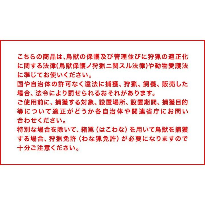 動物捕獲器 アニマルトラップ Lサイズ 30x79x33cm 小動物 猫用 踏板式 バネ式 迷子猫 野良猫 犬 イタチ ねずみ 害獣 保護 簡単設置