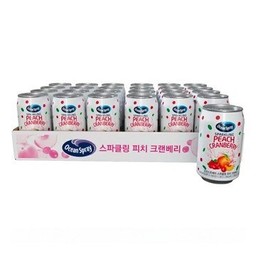 [COSCO代購5] C146974 Ocean Spray 蜜桃蔓越莓氣泡飲 345毫升 X 24入
