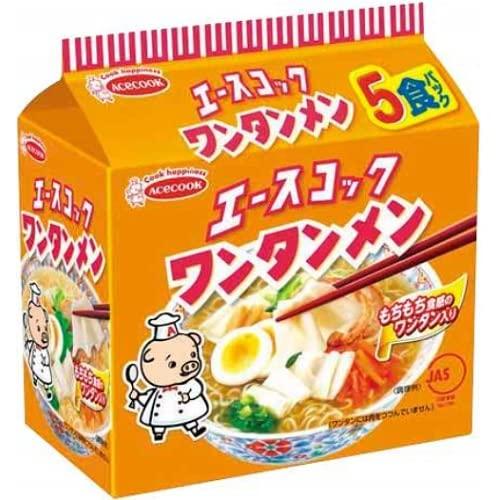 エースコック ワンタンメン 5食パック