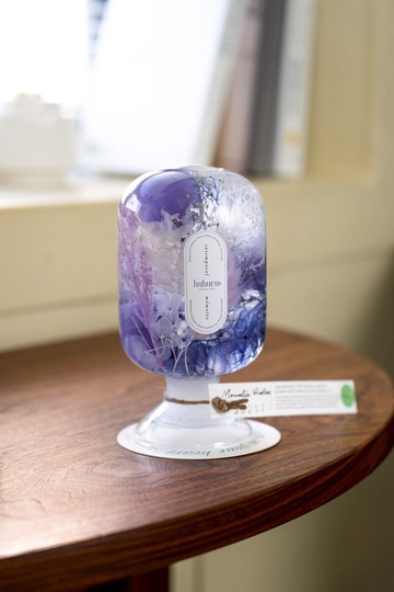 + HUHURU + 植光之境花藝瓶－Moonlit Violet 月夜紫羅蘭【情人節