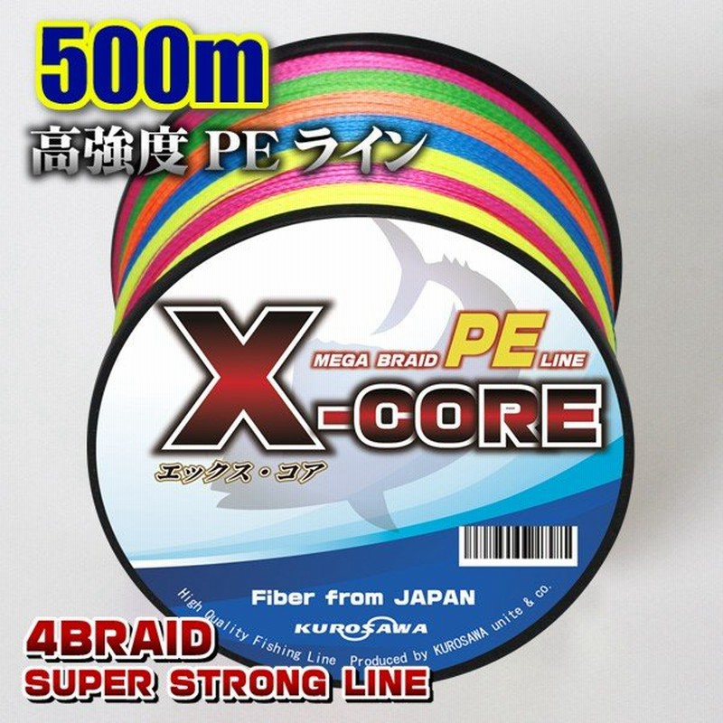 Peライン 500m 5色マルチカラー X Core 高強度 0 4号 0 6号 0 8号 1号 1 5号 2号 2 5号 3号 4号 5号 6号 7号 8号 10号 通販 Lineポイント最大0 5 Get Lineショッピング