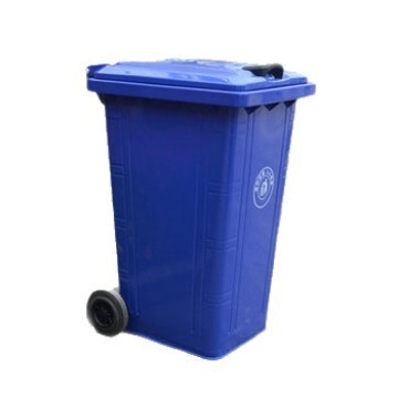 戶外240升環衛垃圾桶車掛式鐵皮垃圾桶環衛垃圾加厚腳踏垃圾桶[DD080109]