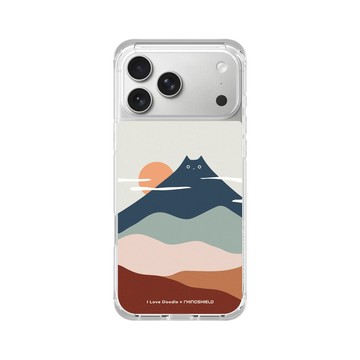 iPhone 17 Pro Max ClearX (MagSafe 兼容) 晶透白 - ilovedoodle (Lim Heng Swee) - Cat Landscape - Mountain 貓咪山