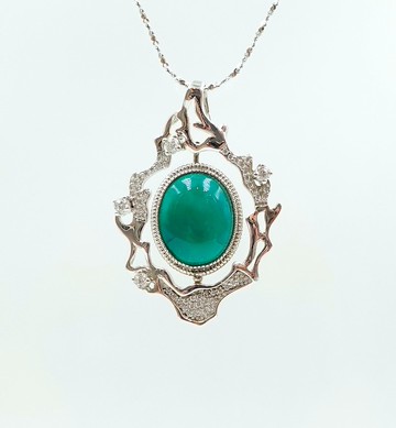 寶麗金珠寶-天然台灣藍寶墜子