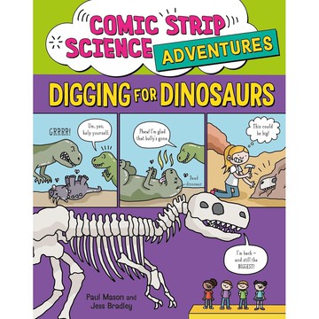 Comic Strip Science Adventures: Digging for Dinosaurs(精裝)/Paul Mason【禮筑外文書店】