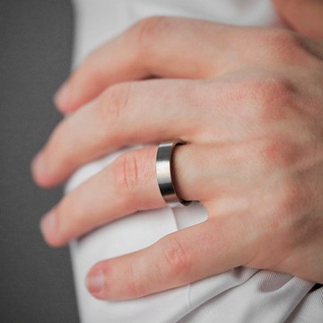 極簡霧面鉑金 PT950 戒指 5mm | 客製手工婚戒對戒 | 可訂製亮面