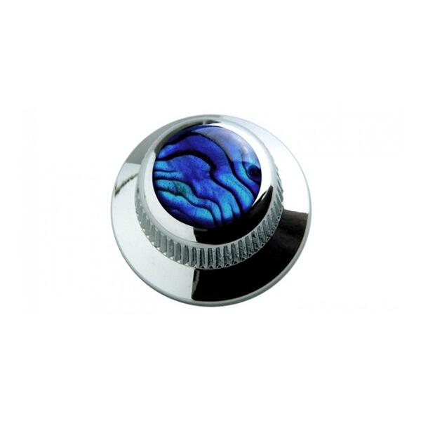 QPARTS（キューパーツ） コントロール スイッチノブ Blue Abalone on UFO Knob Chrome