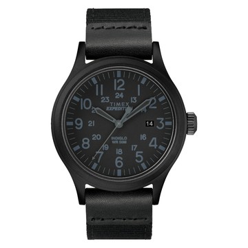 【TIMEX】天美時 Expedition Scout 40mm 織物錶帶腕錶(黑 TXTW4B14200)