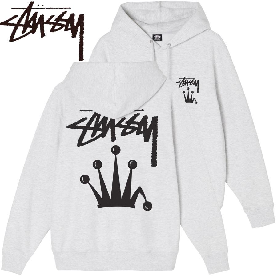 美品 XL 即完売品 クラウン stussy パーカー ステューシー かんむり