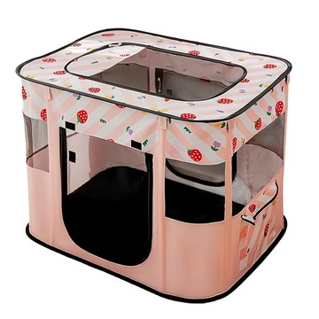 方形摺疊寵物圍欄帳篷 L  牛津布面料結實耐抓  款式隨機  1個