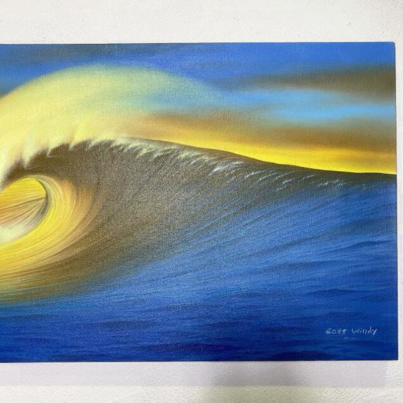 G.windy 油絵 波 G.windy 油絵 波 バリアート絵画L横Windy 『Big wave』K