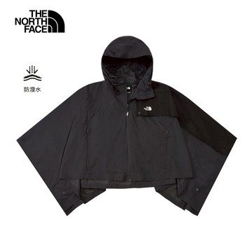 UE女款黑色DWR防潑水斗篷｜8CMDMN8