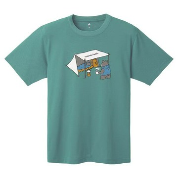 ├登山樂┤日本 mont-bell WIC.T CAMPING BEAR短袖T 藍綠色 # 1114729BGN