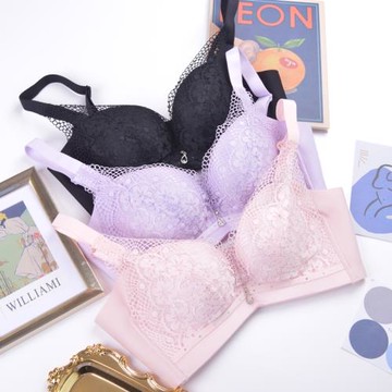 高端內衣女無鋼圈夏大胸小胸文胸聚攏調整型大碼美背防下垂文胸罩