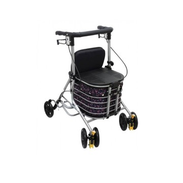 助行器/步行推車 日本 SHIMA SYMPHONY BASKET FLORAL DOUBLE SEAT 多功能購物散步車 雙座位