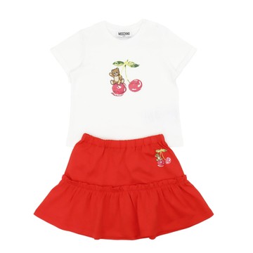 MOSCHINO Kids GB 兩件組-短袖T恤短裙