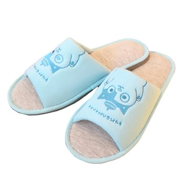 黃阿瑪的後宮生活 室內布拖鞋 鞋面-布  水綠色  L(280mm)