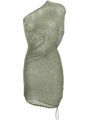 Isa Boulder - Illusive crochet-knit midi dress - women - Cotton - XS - Green