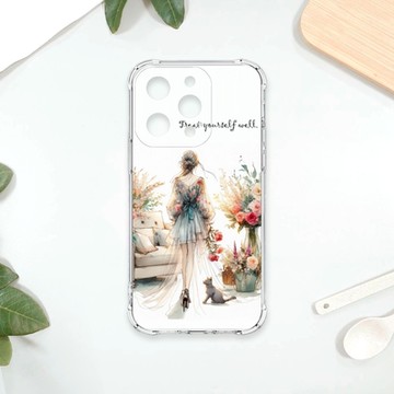 TRON IPhone 15 PRO 優雅的女人 四角防摔 軟殼 手機殼