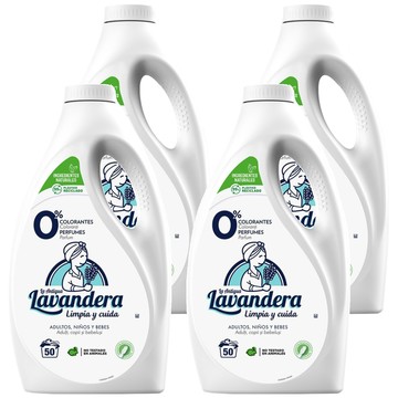 La Antigua Lavandera 無添加抗菌洗衣精  2.5L  4桶