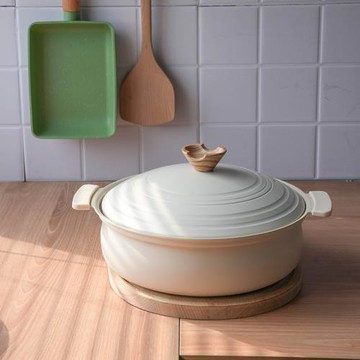 【老板娘自用款】雙耳湯鍋桌上鍋電磁爐可用煲湯燉鍋小火鍋不粘鍋