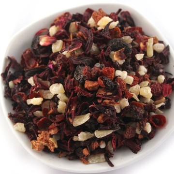 草莓風味水果茶 草莓風味果粒茶 水果茶 果粒果乾茶 300克 另有藍莓、黑森林、蘋果 【正心堂】